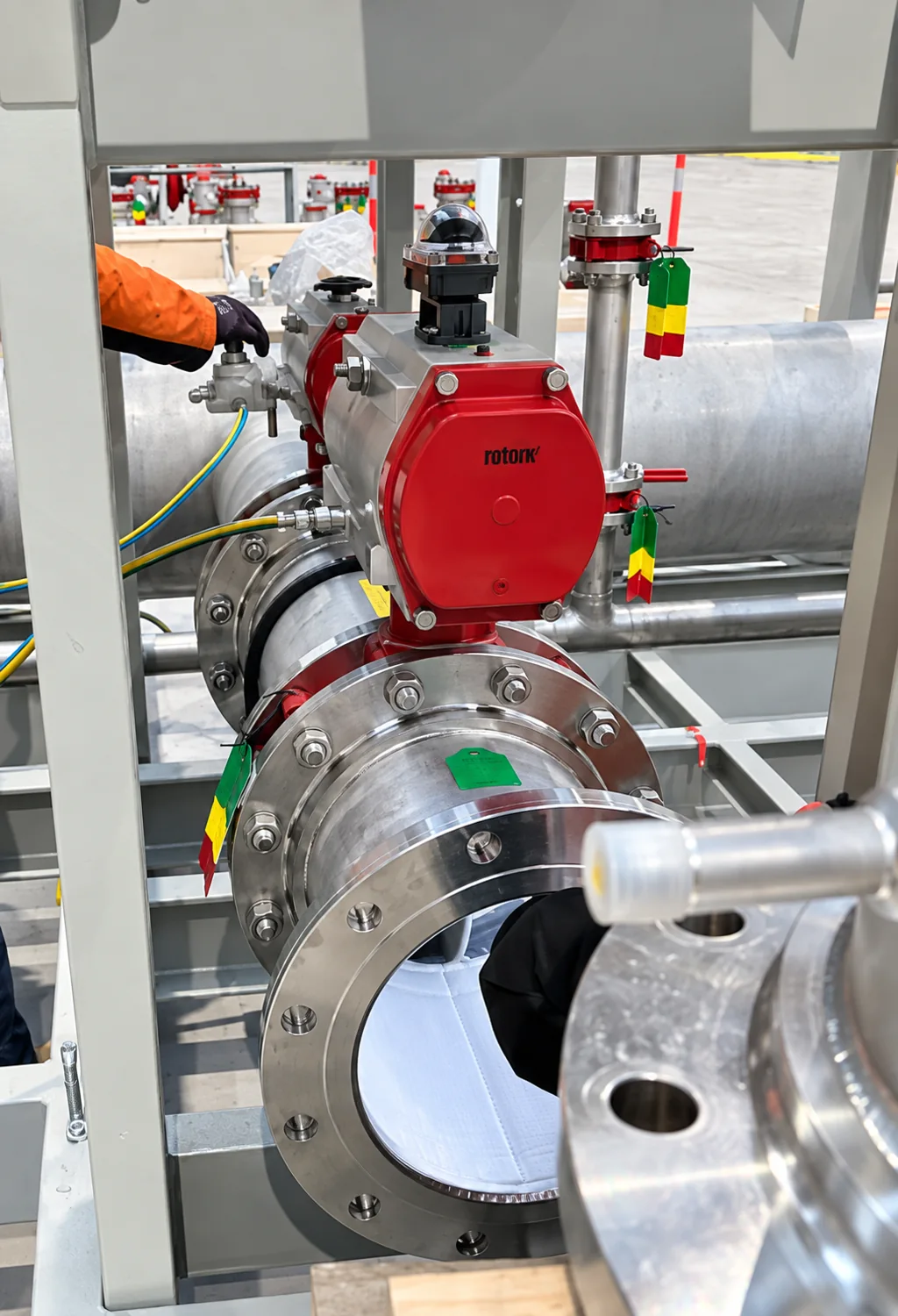 Pipework Fitting at an industrial project site