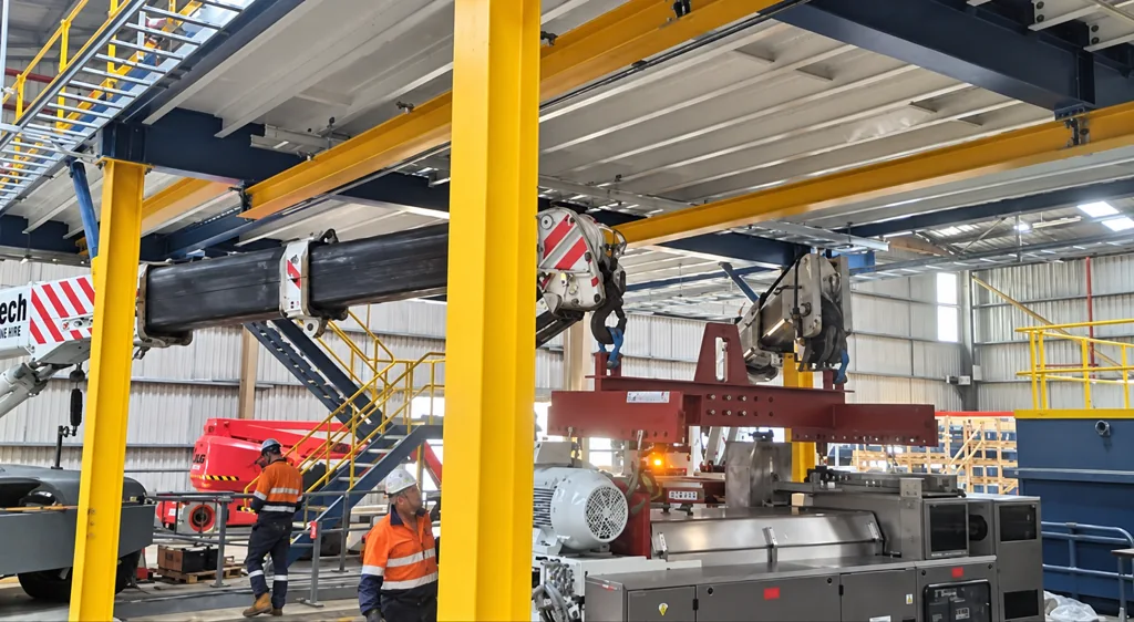 Machinery Installation at an industrial project site