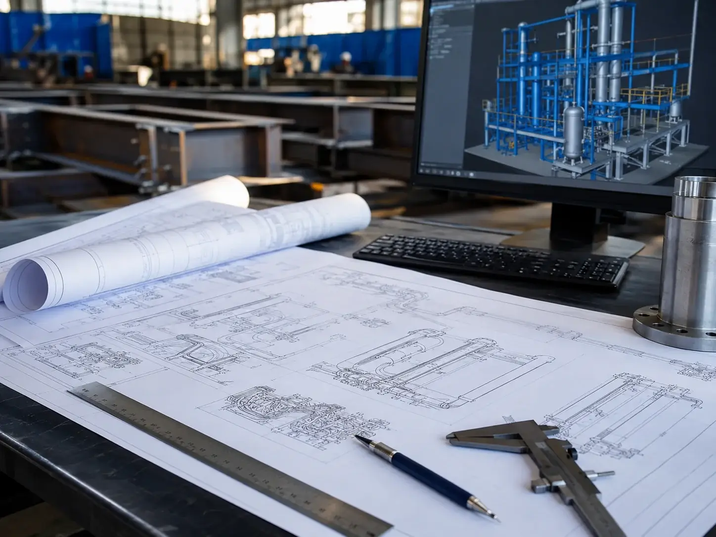 Project drafting and technical documentation illustration
